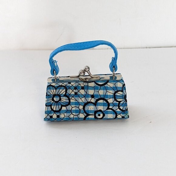 Tik Tok Lipstick Mini Bag Purse Floral Retro Mod Collectible Miniature - Picture 6 of 7